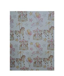 Carta regalo NASCITA ROSA CON GIOSTRINE