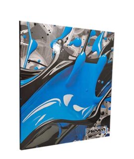 Raccoglitore Seven schizzi azzurri