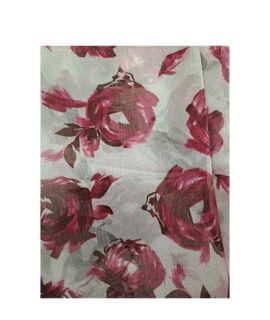 Foulard Donna con rose fucsia