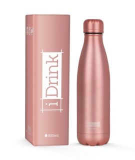 Borraccia in acciaio ROSA GOLD 500 ml I-Drink