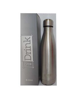 Borraccia in acciaio ARGENTO 500 ml I-Drink
