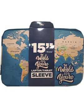 Custodia per tablet e PC 15'' Mappe Blu I-TOTAL
