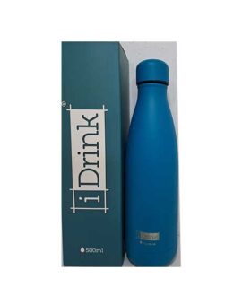 Borraccia in acciaio ARGENTO 500 ml I-Drink TURCHESE