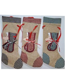 Calza Porta Dolci con applicazione BEFANA