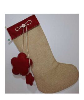 Calza Porta Dolci con fiori 5 petali appesi