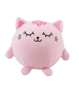Peluche Gatto Rosa I-TOTAL Diametro 14 cm