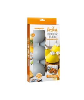 Stampo antiaderente mezza sfera 5 cavità 8 cm DECORA