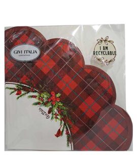 Tovagliolo scozzese natalizio GIVI ITALIA