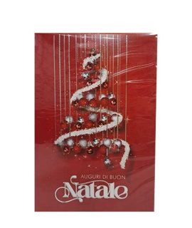 Biglietto Buon Natale con albero ondulato
