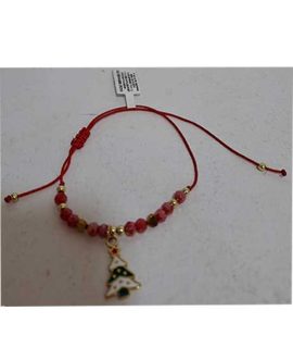 Bracciale natalizio con pendente ALBERO