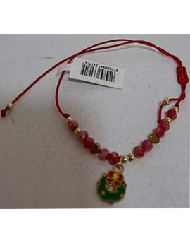 Bracciale natalizio con pendente GHIRLANDA