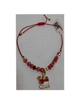Bracciale natalizio con pendente SCARPONI BABBO NATALE