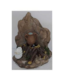 Angolo brocca con piatti per presepe con LED