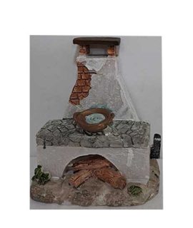 Cucina per presepe con LED