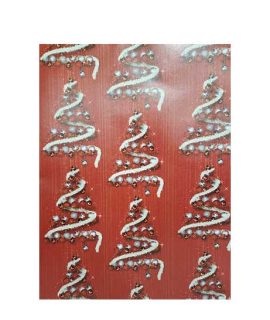 Carta regalo natalizia con alberelli