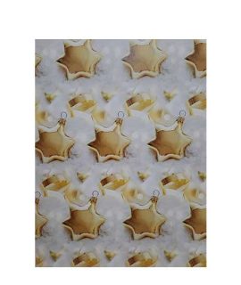 Carta regalo natalizia con stelle oro