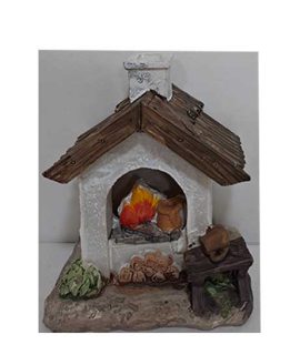 Caminetto per presepe con LED
