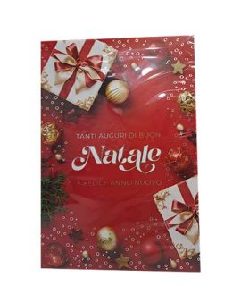 Biglietto Buon Natale con pacchi regalo