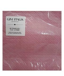 Tovagliolo 33x33 stampa Diamante rosa GIVI ITALIA