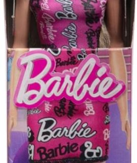 Barbie bionda con vestito monospalla