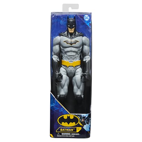 DC-Comics-Batman-Personaggio-Batman-in-Scala-30-cm-con-Decorazioni-Originali-Mantello-e-11-Punti-di-articolazione-Giocattoli-per-Bambini-e-Bambine-dai-3-Anni-0-4