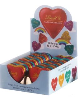 Cuori LINDT con messaggio  da 24 gr