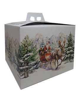 Scatola porta panettone con slitta
