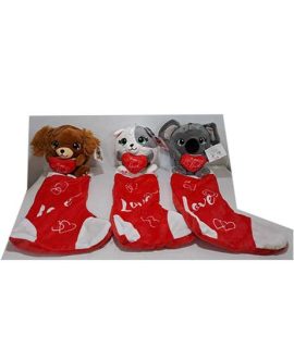 Calza porta dolci richiudibile con peluche