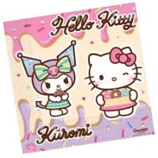 Tovagliolo HELLO KITTY e KUROMI