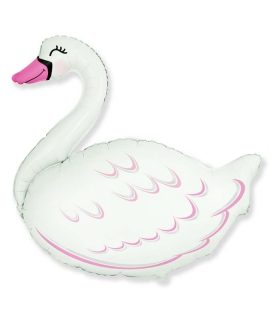 Pallone CIGNO bianco e rosa