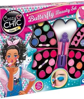 Crazy Chic Scatola di trucchi a forma di FARFALLA Clementoni