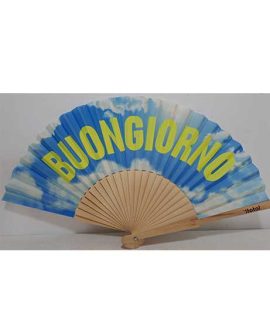 Ventaglio I-TOTAL con scritta BUONGIORNO