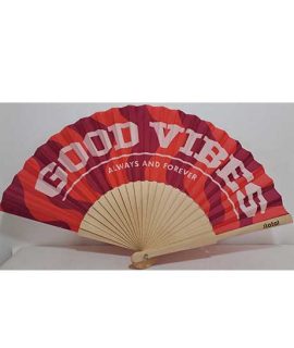 Ventaglio I-TOTAL con scritta GOOD VIBES