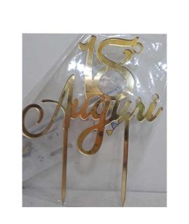 Topper 18°Auguri oro