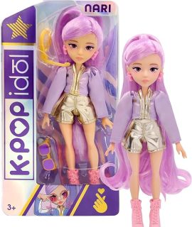 K-POP idol NARI bambola dai capelli lavanda
