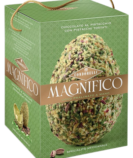 Uovo MAGNIFICO CONDORELLI al cioccolato al Pistacchio con pistacchi tostati 230 gr