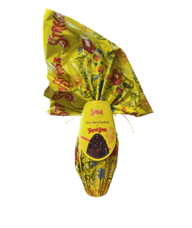 Uovo STREGA di cioccolato fondente con granella di torrone