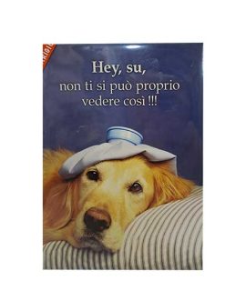 Biglietto guarigione con cane