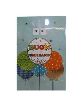 Biglietto Buon Compleanno con rotella