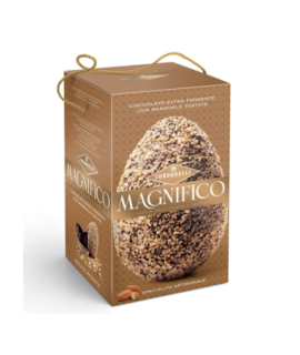 Uovo MAGNIFICO CONDORELLI al Cioccolato Extra Fondente con mandorle tostate 440 gr