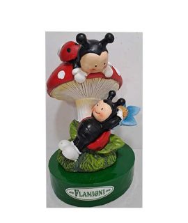 Coccinelle su  fungo e fiore con ovetti di cioccolato FLAMIGNI