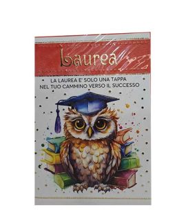 Biglietto laurea con GUFO