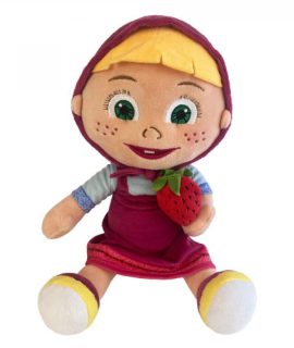 Peluche MASHA seduta con fragola