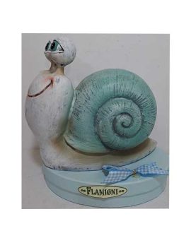 Lumaca in resina con ovetti confettati FLAMIGNI