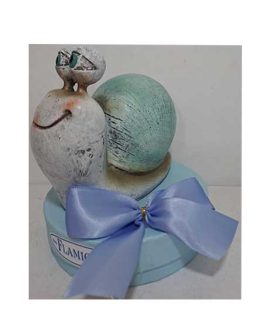 Lumaca in resina con ovetti confettati FLAMIGNI