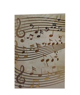Biglietto auguri generico con Note Musicali