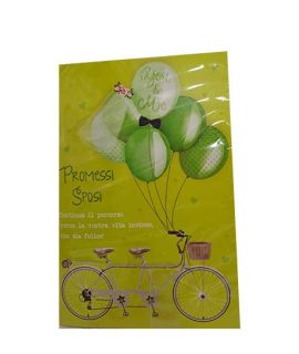Biglietto Promessa di matrimonio con bibici