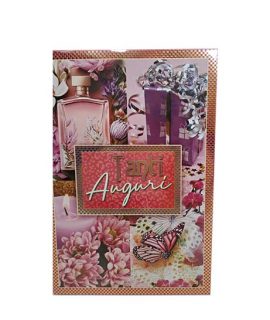Biglietto auguri con profumo, regalo, candela....