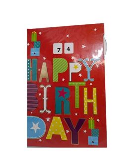Biglietto Happy Birthday con rotella