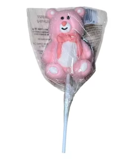 Lecca lecca in Marshmallow Orsetto Rosa - Celeste